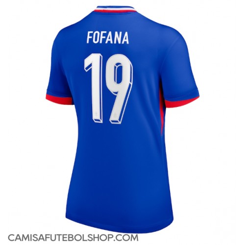 Camisa de time de futebol França Youssouf Fofana #19 Replicas 1º Equipamento Feminina Europeu 2024 Manga Curta